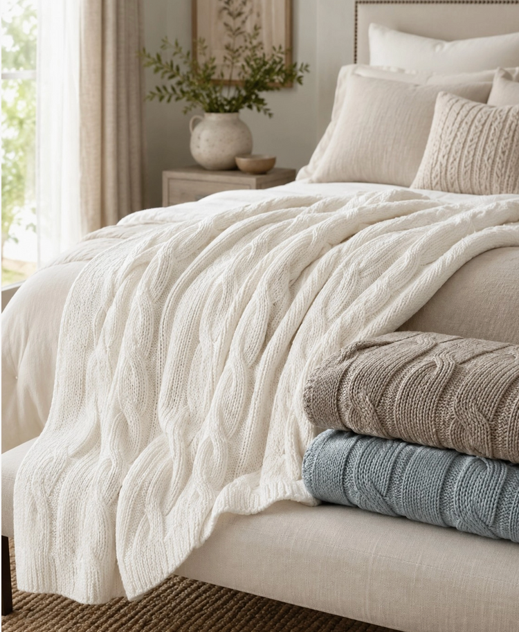 Luxury Cloudknit Throw Blanket