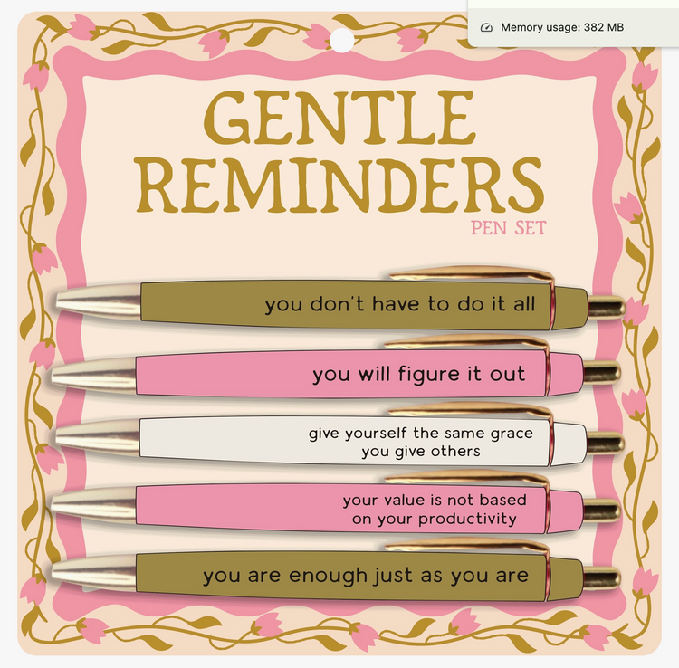 Gentle Reminders Pen Set
